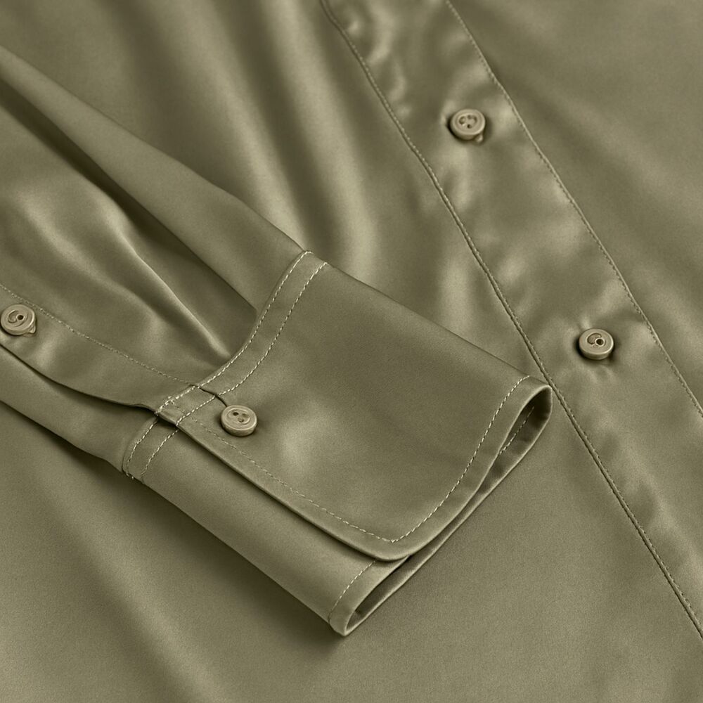 H&M Silky V-Neck Button Down Blouse - Picture 4 of 6